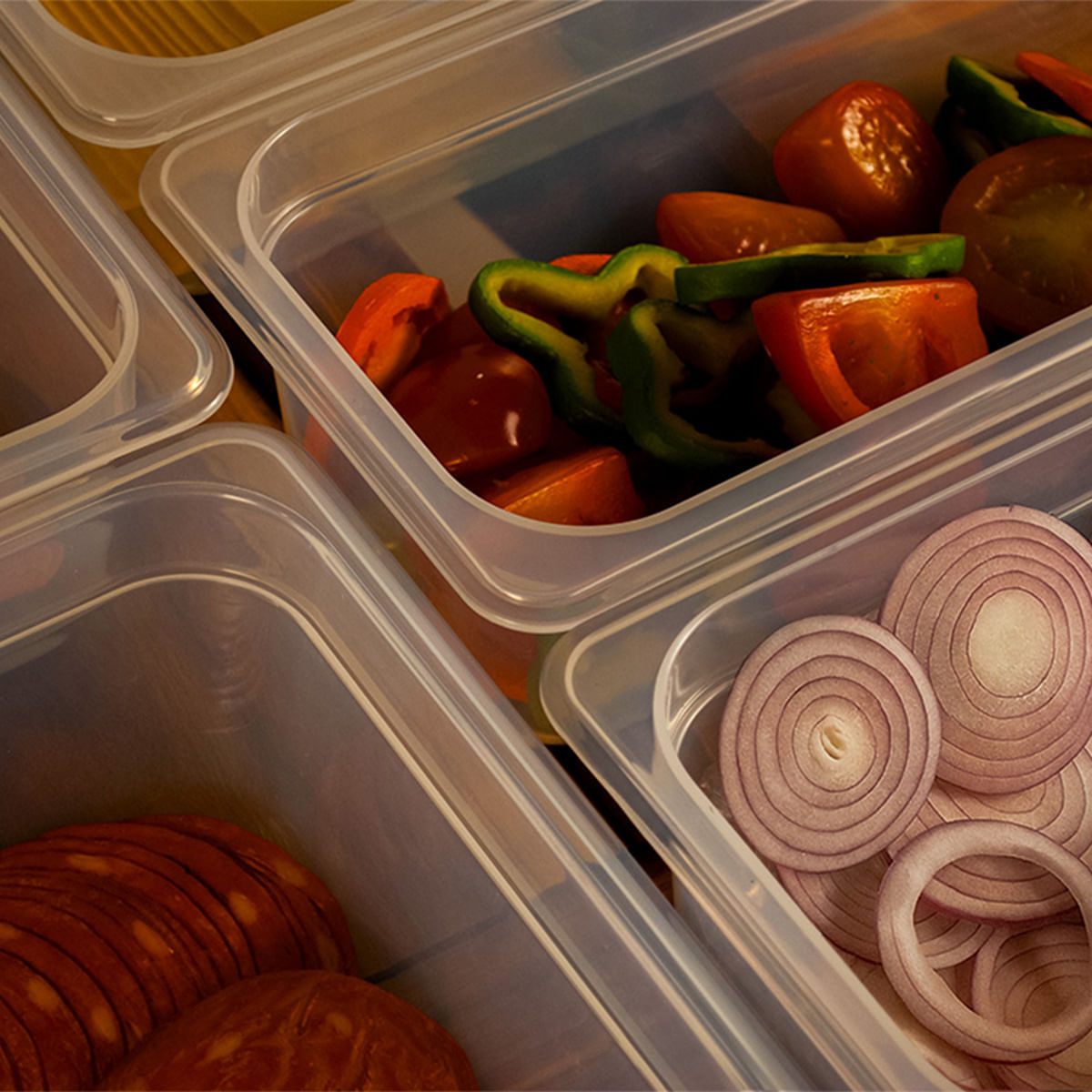 Cuba Gastronorm 1/4 100mm Translúcida em Polipropileno - Imagem 2