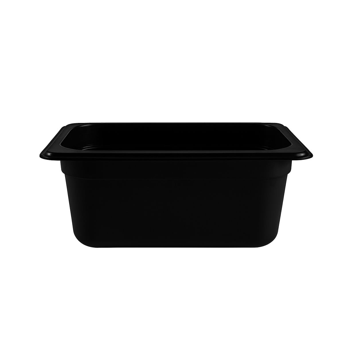 Cuba Gastronorm 1/4 100mm Preta em Polipropileno