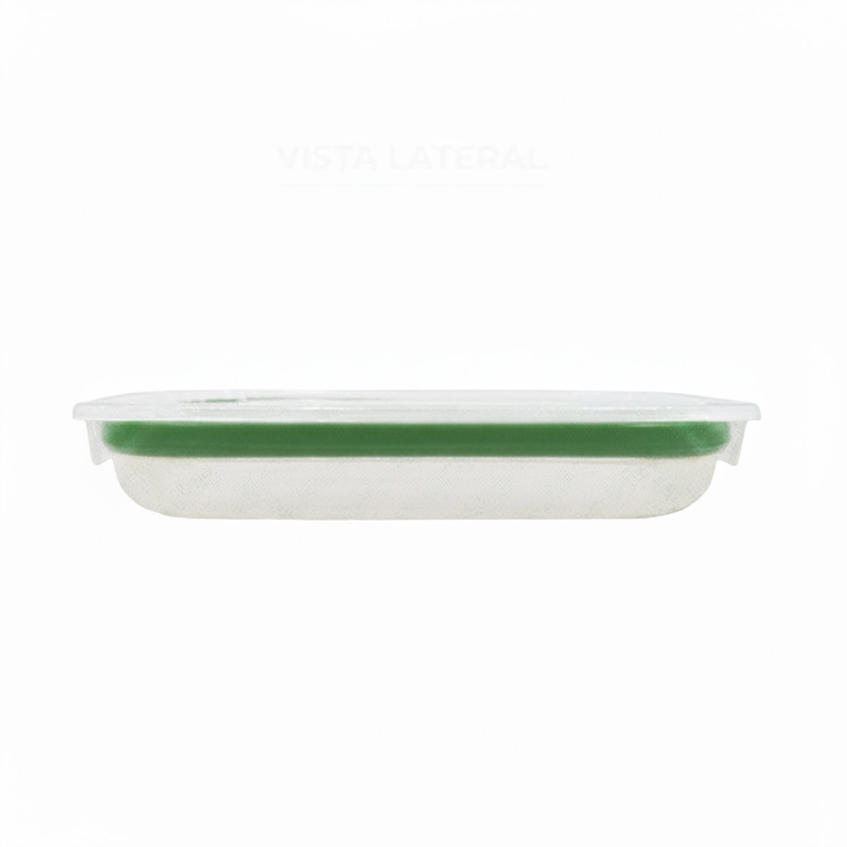 Pote Batch Cooking Hermético 600ml com Vedação Verde em Polipropileno - Linha Home VEM