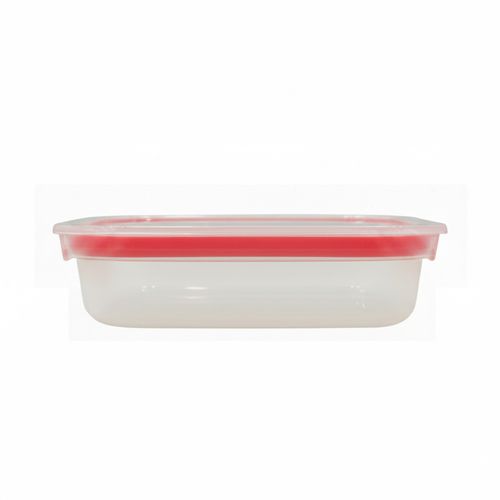 Pote Batch Cooking Hermético 1L com Vedação Vermelha em Polipropileno - Linha Home VEM