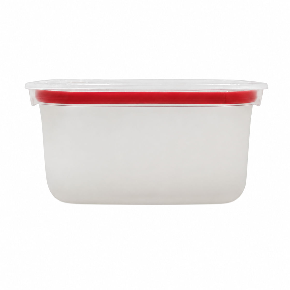 Pote Batch Cooking Hermético 3L com Vedação Vermelha em Polipropileno - Linha Home VEM