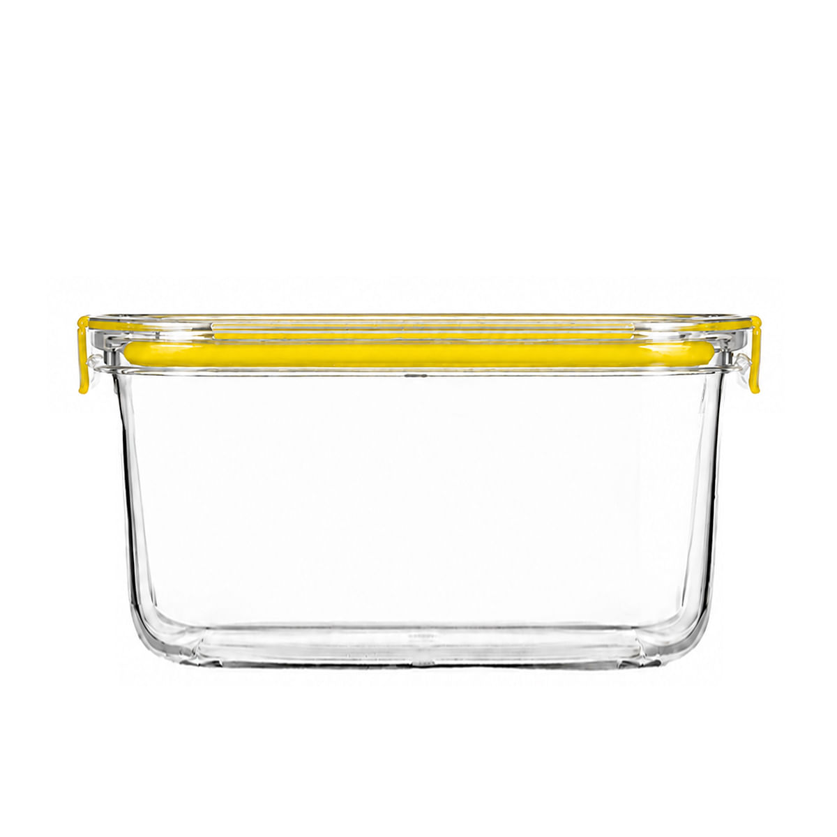 Pote Batch Cooking Hermético 3L com Vedação Amarela em Tritan - Linha Home VEM