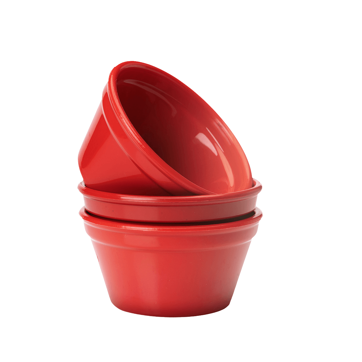 Conjunto 3 Ramequins Cheff 150ml Vermelho em Silicone - Linha Prepare VEM