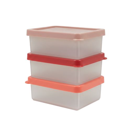 Conjunto 3 Potes Box Organize Coloridos em Polipropileno - Linha Tendência VEM