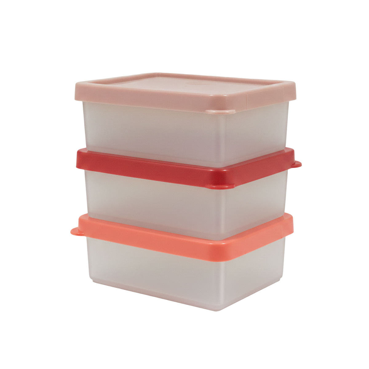 Conjunto 3 Potes Box Organize Coloridos em Polipropileno - Linha Tendência VEM