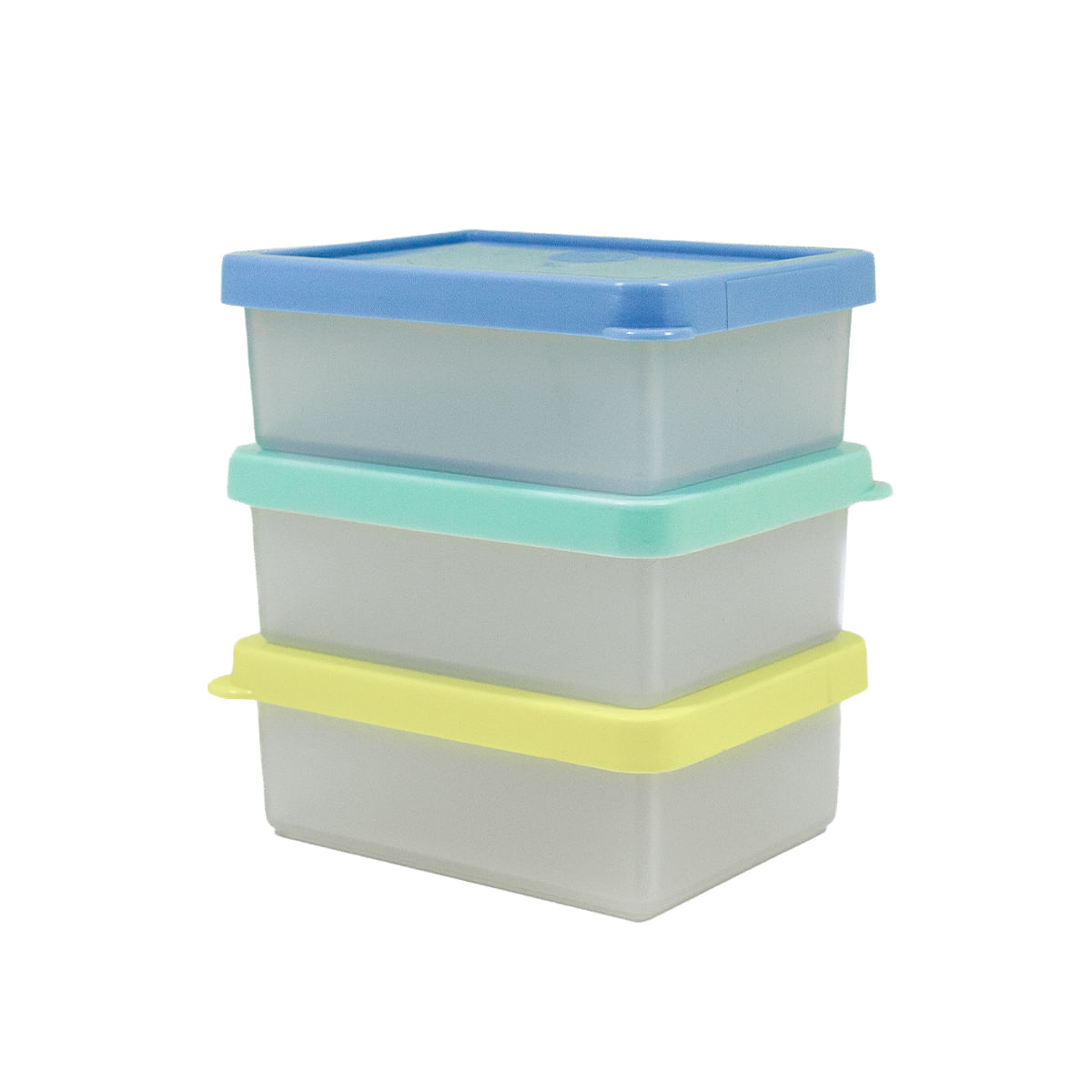 Conjunto 3 Potes Box Organize Coloridos em Polipropileno - Linha Tendência VEM