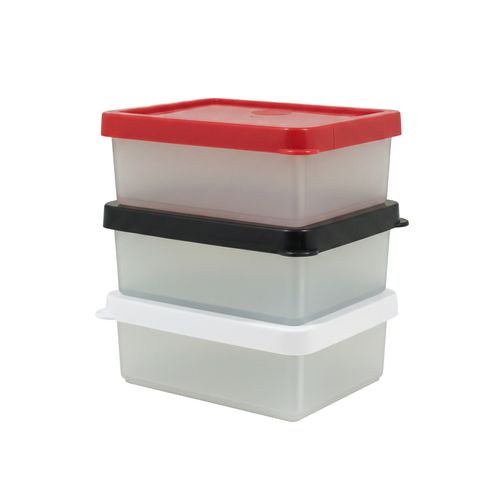 Conjunto 3 Potes Box Organize Coloridos em Polipropileno - Linha Tendência VEM